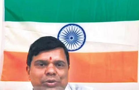 Karnataka BJP leader goes FB live with upside down Tricolour, complaint filed