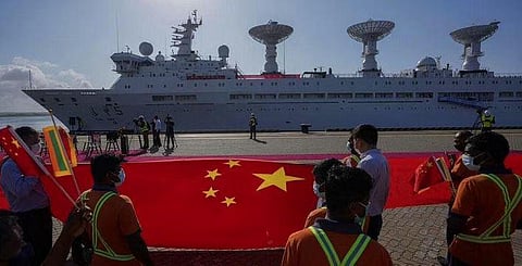 Captain of Chinese 'spy' ship snubs Sri Lankan politician who lobbied for them to dock vessel