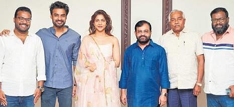 Madonna Sebastian and Tovino Thomas with others.