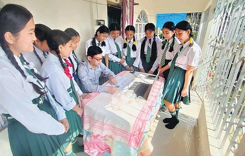 The 8-kg named ‘AzaadiSAT’ has been built by 750 school girls from rural areas