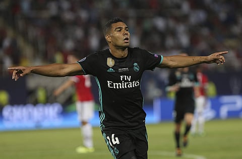 Real Madrid midfielder Casemiro.(Photo | AP)