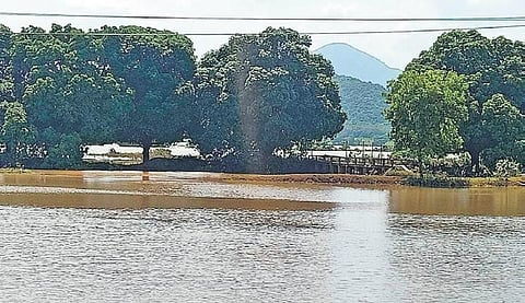 A village in Cuttack district inundated by floodwater | Express