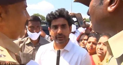 WATCH | TDP leader Nara Lokesh detained on way to Palasa