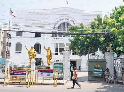 The AIADMK headquarters in Chennai wears a deserted look | R Satish Babu