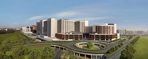 Amrita Hospital at Faridabad will boast of 2600 beds and eight Centres of Excellence. (Photo | Special Arrangement)