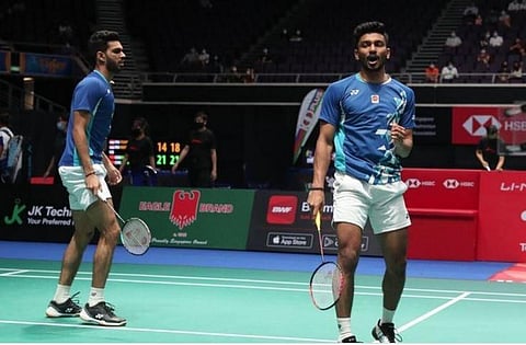 Indian men's doubles pair of M R Arjun and Dhruv Kapila (Photo | ANI)