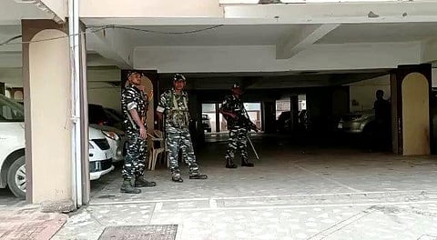 CBI carrying out searches at residential premises of RJD MLC Sunil Kumar Singh in Patna. (Photo | EPS)