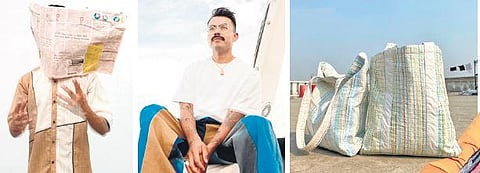 Models in outfits from Urban Darzi’s collection