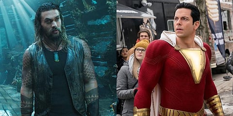 Stills from the movies 'Aquaman' and 'Shazam!'