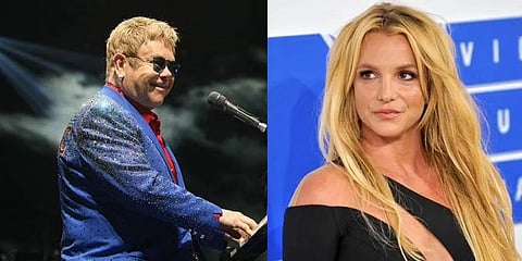 Spears and John have collaborated for the first time, creating the slinky, club-ready single 'Hold Me Closer' that sees the pop icons take old sounds and fashion something new. (Photo | AP)