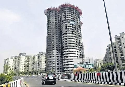 Supertech’s illegal twin towers in Noida.