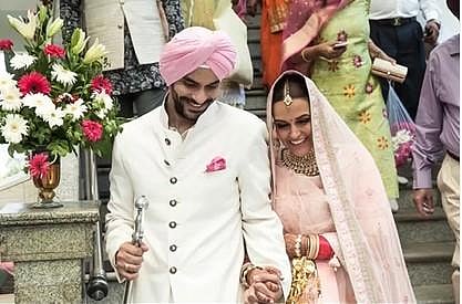 Angad Bedi and Neha Dhupia (Photo | Angad Bedi @ Instagram)