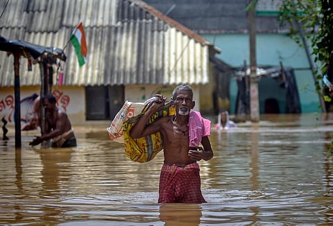 Several cities and villages have been inundated by the floods in Odisha. Unable to get potable water in marooned villages in parts of Odisha, a number of people are forced to drink what is available - the muddy and contaminated water that has accumulated 