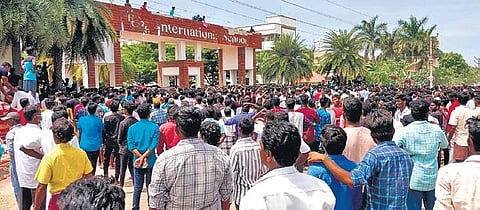 The school where the Class 12 girl student was found dead | Express