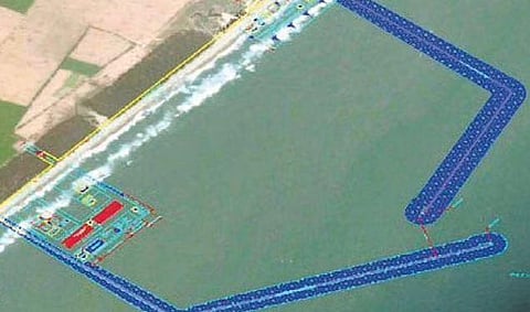 The model design of fishing harbours proposed at Kothapatnam and Vodarevu in the erstwhile combined Prakasam district I Express