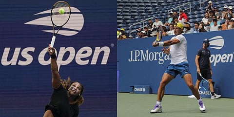 (L-R) Tennis stars Serena Williams, Rafael Nadal (Photo | AP)