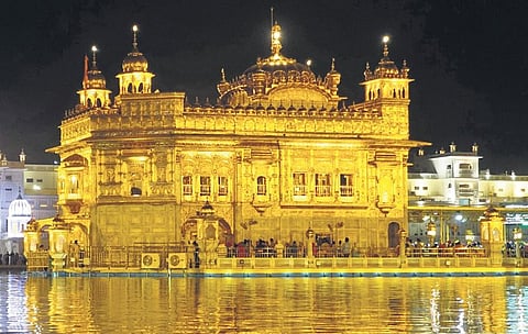 The Golden Temple at Amritsar in Punjab