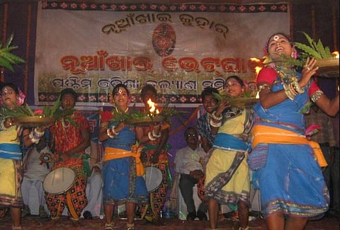 Nuakhai festival celebration in Odisha.
