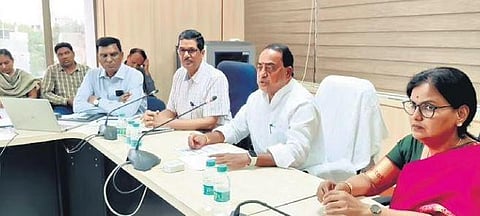 Forest and Environment Minister Indrakaran Reddy launching KTR website in Hyderabad on Tuesday