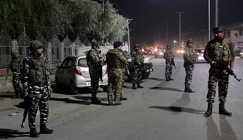 Security forces in Jammu and Kashmir. (Image: PTI)