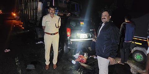 Accident near Arakera village of Yadgir district on Thursday night.