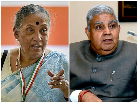 Vice Presidential polls: Opposition pick Margaret Alva; NDA candidate Jagdeep Dhankhar. (File Photos | PTI)