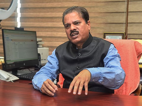 Director General of Meteorology, India Meteorological Department Mrutyunjay Mohapatra in New Delhi, on August 7, 2022. (Photo | PTI)