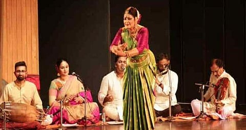 Bharatanatyam dancer Geeta Chandran (Photo | Geeta Chandran @ Twitter)