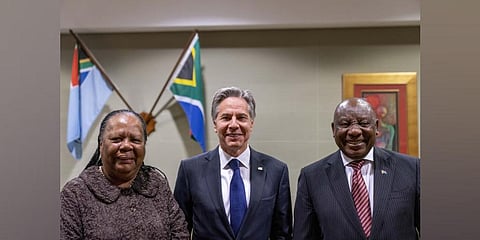 Blinken meets South Africa leader Ramaphosa, heads to Congo 