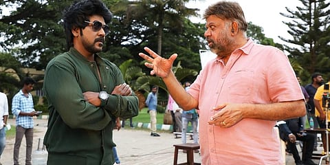 Raghava Lawrence with director P Vasu.(Photo | Twitter)