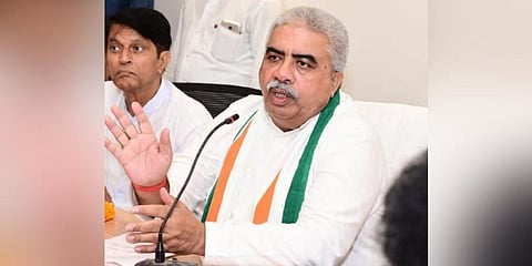 Uttar Pradesh minister Rakesh Sachan. (Photo | Rakesh Sachan Twitter)