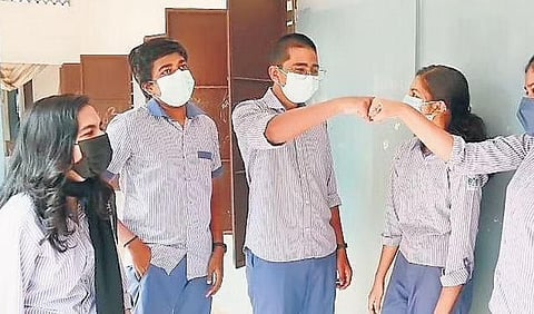 Plus-I students of GGHSS, Balussery, in gender-neutral uniform | file pic