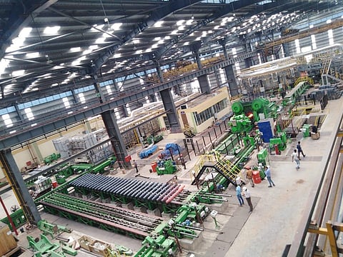 The New Forging Lime at Rail Wheel Factory is getting ready.