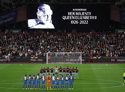 Football to resume in Britain after pause due to queen's demise