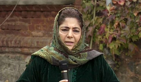 PDP president Mehbooba Mufti