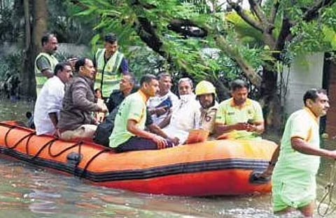 BJP, Congress spar over Siddaramaiah's boat ride during Bengaluru floods