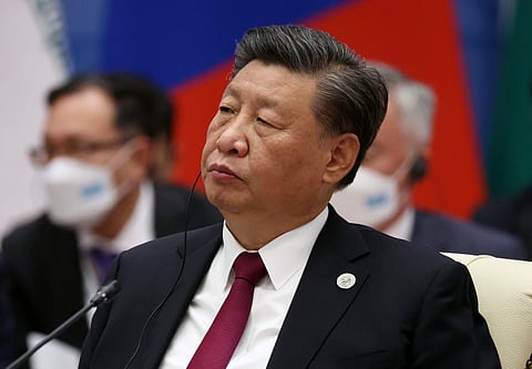 Chinese President Xi Jinping attends the Shanghai Cooperation Organisation (SCO) leaders' summit in Samarkand on September 16, 2022. (Photo | AFP)