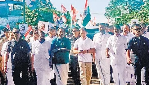 Rahul Gandhi’s Bharat Jodo Yatra entering Kollam district