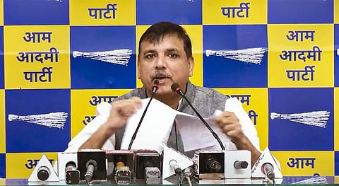 AAP leader Sanjay Singh. (Photo | PTI)
