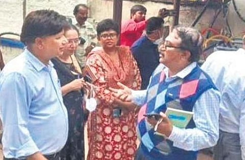 al premises in Ballari on Friday | EXPRESS