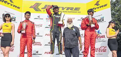Winners of the JK Tyre Novice Cup in Coimbatore on Sunday | SPECIAL ARRANGEMENT