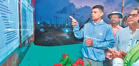 VK Pandian reviewing progress of SCB MCH development project | Express