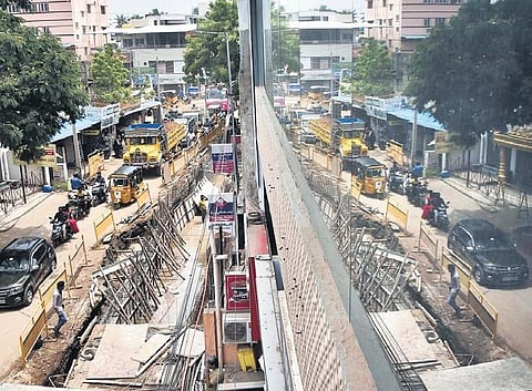 Construction of stormwater drain on Redhiils road | P Jawahar