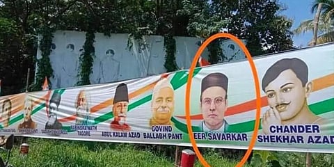 Faux Pas? VD Savarkar finds place in Congress banner in Kerala