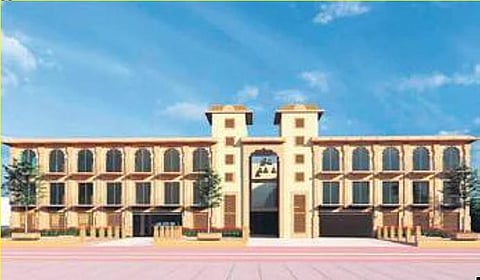 Blueprint of the proposed SJTA office