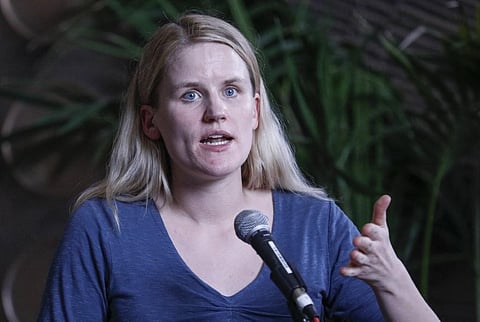 whistleblower Frances Haugen (File Photo | AFP)