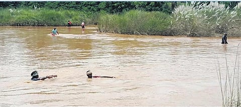 Police retrieved the boy’s body near Iruvada village with the help of fire staff and sent it to Rajam Area Hospital for postmortem | express