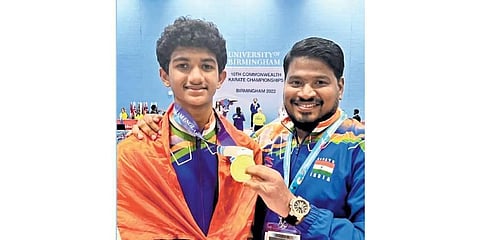 Karate kid from AP packs a punch to win gold medal