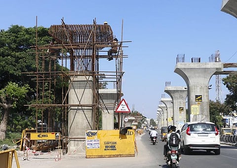 Coimbatore: Slow pace of Avinashi Road flyover work irks people