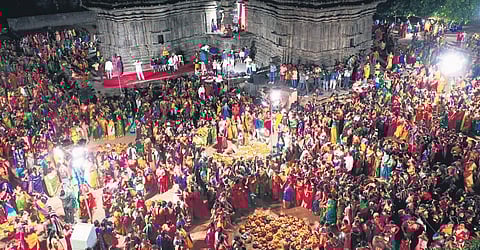 The festival of flowers begins in Telangana